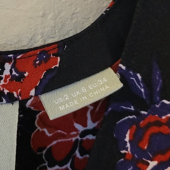 Anthropologie Maeve Espoir Floral Bird Print Boho Jumpsuit Size 2 EUC - Picture 11 of 12